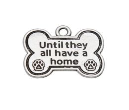 Whole Alloy Dog Bone Shape Charms Until They All Have A Home Dog Paw Print Charms 2025mm 50pcs AAC9749375945