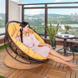 Camp Furniture Single Person Sofa Chair Modern Minimalist Backrest Lazy Living Room Balcony Terrace Creative Snail Rattan