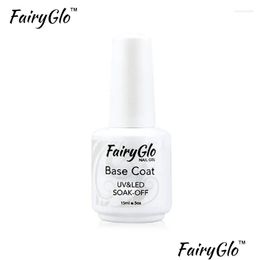 Nail Gel Fairyglo 15Ml Varnish Base Coat Top Uv Polish Primer Gellak Semi Permanent Art Gelpolish Lacquer Drop Delivery Health Beauty Otqbj