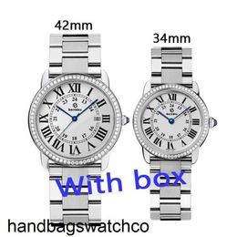 Lovers Carteers Top Watch Fashion Ladies 34mm Business Men 42mm Lovers Bridge Diamond Watches zc