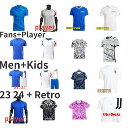 23 2024 2025 Italia CHIESA Soccer Jersey TOTTI LORENZO Tonali Italys 125th RASPADORI VERRATTI BARELLA Chiesa uniform POLITANO ZANIOLO MIRETTI Football Shirt 16-4XL