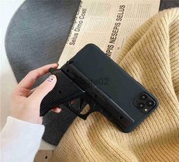 Cell Phone Cases Mobile iphone cases protective 3D gunshaped hard shell phone case suitable for 6 6S 7 8 Plus X XS XR MAX8615321 240219