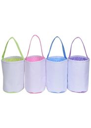 Party Supplies Sublimation Blank DIY Easter Gift Bag Baskets Bags Celebration Christmas Storage Pouch Handbag For Kids Hunting Can8759264