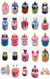 Kawaii Jumbo Colourful Different styles strawberry Cake Deer Cake Squishy Perfume Slow Rising Vent Simulation Unicorn Cake Kids Toy3124448