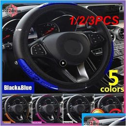 Steering Wheel Covers Ers 1/2/3Pcs 38Cm Decoration Car Erp Fabric For Steer Drop Delivery Automobiles Motorcycles Interior Accessories Ot7Zc