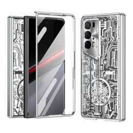 Mechanical For Honour Magic V2 RSR Porsche Design Case Glass Film Clear Hinge Protection Cover