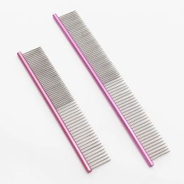 Combs Blue Color/ Pink Colour Aluminium Handle light weight dog grooming comb