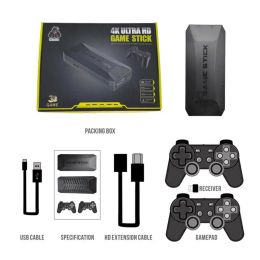 Consoles M16 Game Console Wireless TV Gaming Box With Double Controller Handle 3D 4K Highdefinition 64G/128G Media Player Game Stick