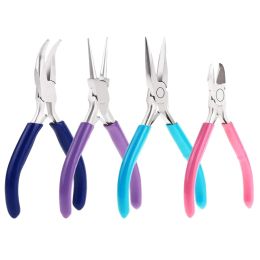 &equipments 4 Pcs Jewellery Making Tools Kit Jewellery Pliers With Needle Nose Pliers For Crafts Wire Wrapping Jewellery Making Supplies