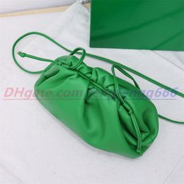 High quality unique Designer weave Shoulders Bags Solid Colour TEEN POUCH Handbag women Leather shoulder strap Cross body bag Hobo 233Z