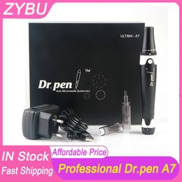 Drpen Ultima A7 Wired Dermapen System Electric Microneedling Derma Pen Facial Micro Needle Skin Care Meso Therapy Tool with 12Pins Cartridge MTS Pen