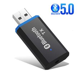 New USB Bluetooth 5.0 TV Computer Audio Transmitter Can Be Directly Pled in Without A Driver