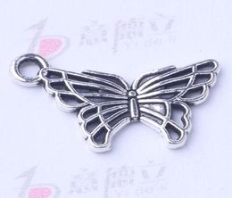 Butterfly Pendant Fit Bracelets or Necklace retro antique Silverbronze Charms DIY Jewellery 500pcslot 3006z8053928