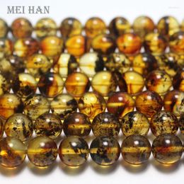 Loose Gemstones Meihan Wholesale Natural The Mexico Plant Blue Amber Original Stone Strand Beads For Jewellery Design Making DIY