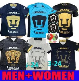 UNAM soccer jerseys 23 24 Mexican Football Club UNAM fans third lion O.ISLAS goalkeeper camiseta special 2023 2024 men suit football shirts LIGA MX Cougar