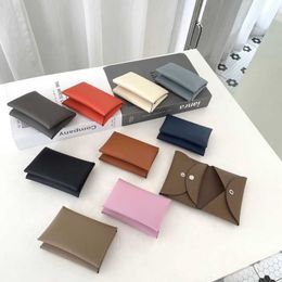 Fashion Card Case Ladies Folding Card Holder Palm Printed Snap Clip High-end Coin Purse Coin Purse 031424