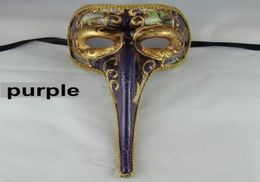 Dayses masked ball costume party High quality Venice Italy mask Carnival whimsy long elephant nose mask Hallowmas trunk mask5393515