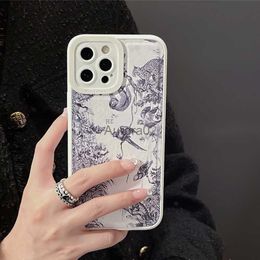 Cell Phone Cases Fashion designer phone case for IPhone 13 12 11 pro x xs max xr 8 7 Plus Brand Mobile letter H braid Shell Ultra Cover 2305201PE 240219