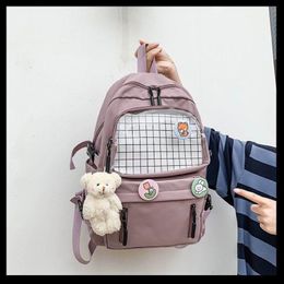 Backpack XMZZH Cute Bear Women Waterproof Fashion Female Shoulder Schoolbag For Teenage Girls College Student2741