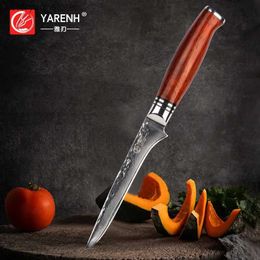 Kitchen Knives YARENH 6 Inch Boning Knife 73 Layers Damascus Stainless Steel Lasting Sharp Kitchen Knives Dalbergia Wood Handle Chef Knife Q240226