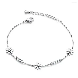 Charm Bracelets FATE LOVE Fashion Jewellery Beautiful Cute Girl Women Flower With Silver Rose Gold Colour GS1000