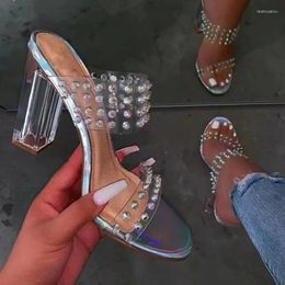 Dress Shoes Fashion Sexy Rivet Women Summer Evening Party Elegant High Heels