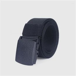 Waist Support Tactical Belt Nylon Gear Heavy Duty Metal Buckle T Molle Padded Utility Hunting Accessories Drop Delivery Sports Outdoor Ot91R