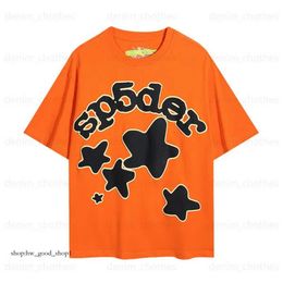 Spider T Shirt Mens Womens Designers Sp5der T Shirts Tops Man S Fashion Shirt Luxurys Clothingshorts Sleeve Clothes Summer Loose Tshirts 2024 662