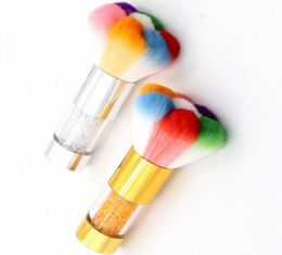 Colourful Soft Nail Cleaning Brush Nail Art For UV Gel Nail Dust Cleaner Brush Manicure Pedicure Tool Accessories CX6W4455601