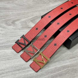 Belts Mens Designer belts for women print Famous brand Letter M Buckle belt Fashion business wedding dress belt Classic luxury Jeans waistband TopSelling 240226