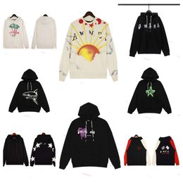 original spring Mens Hoodies Sweatshirts Designer Palmes Angels Loose Pullover Print Womens High Street Hoodie Sweatshirt Fashion Lovers Round Neck Sweaters zc