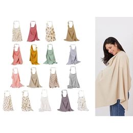 Breathable Nursing Cover Cotton Privacy Nursing Apron Comfortable Convenient Blanket Double Layer for Breastfeeding 240219