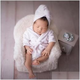 Mats Born Baby Furniture Mini Sofa Soft Chair Pography Props Posing Pillow Set Drop Delivery Kids Maternity Nursery Bedding Dhjvd