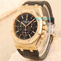 Luxury Audemar Pigue Watches Epic Royal Oak Series 18K Rose Gold Automatic 41mm Mens Watch Timing Swiss Luxury Watch 26320OR OO D002CR.01 FUN JJ4Y