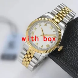 Mechanical automatic watch mens designer watch 36mm 41mm stainless steel montre de luxe datejust waterproof moissanite watches plated gold silver SB018 B4