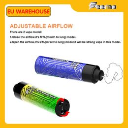 Origin Disposable DTL Device Feemo Cannon Big Puff Disposable Vape Pen E cig puff 12000 10000 18ML prefilled Puff 10K vapes type-c cable charge with 0.5ohm rechargeable
