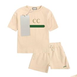 Clothing Sets Baby Set Kid Sets Toddler T Shirt 2Pics Kids Designer Tshirt For Children Clothing Boys Girls Short Sleeve Top Luxury Su Dhnvr