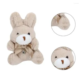 Keychains 4 Colors Plush Stuffed Animal Toy Pendant Keychain For Valentines Day