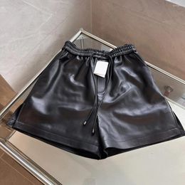 Women's Shorts Genuine Leather High Quality Fashionable Temperament Slim And Thin Soft Comfortable 2024 Autumn