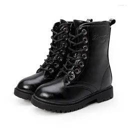 Boots Big Kids Girl Shoes Children's Leather Girls Boy Thicken Snow Booties Keep Warm Cotton SC091