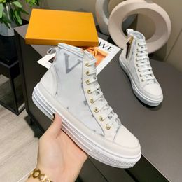 Designer Sneakers Casual Shoes Men Women Trainers Canvas Vintage Zipper Letter Printed High Top Shoes