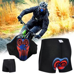 Motorcycle Apparel Men Shockproof Cycling Shorts 9D Gel Pad Tight Bike Briefs Black Underwear Comfortable Underpants Cushion