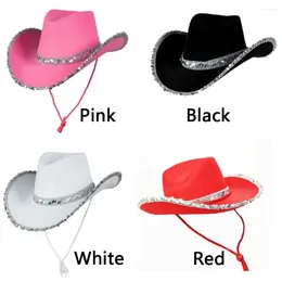 Berets Cowboy Hat Women Bachelorette Party Western Hats Props Cowgirl Cosplay For Birthday Sombreros