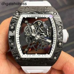 Richarmills Watch Swiss Automatic Mechanical Watches Richarmillsr Rm055 Limited Edition Carbon Fibre Manual Mens Hand Clock Wrist s frj