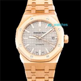 Luxury Audemar Pigue Watches Royal Oak 15450OR OO.12 18k Rose Gold Sun Display Automatic Mechanical Mens Watch FUN KAEN