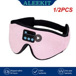 Headphone/Headset 1/2PCS Sleep Mask with Headphones,Sleep Headphones Breathable Sleeping Headphones for Side Sleepers Best Gift and