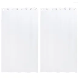 Curtain 2 Pcs Outdoor Waterproof Safe Bedroom Curtains Finished Product Indoors Window Drape Polyester Privacy