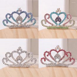 Hair Clips Mini Tiara Princess Crown Comb Costume Accessories 12 Teeth Side Combs For Party Girls Children ML