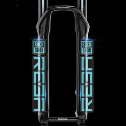 MTB Front Fork Stickers Road Bicycle Decals Racing Cycling waterproof Protect Colourful Film Kit Bike Accessories 240223