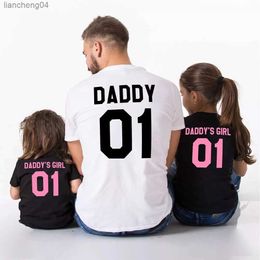 Family Matching Outfits Fashion Family Matching Clothes Father Daughter T-Shirts Family Look DADDY and DADDYS GIRL 01 Daddy and Me Matching Outfits